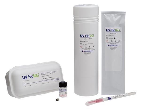 Designed for food quality control, Microbiologics UV-BioTAG qualitative lyophilized microorganism pellets are offered in two packaging options - vials or swabs.