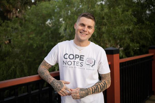 Founded by 29-year-old suicide/abuse survivor Johnny Crowder, Cope Notes’ strategy is surprisingly simple: Combine peer-generated support and positive psychology to train the brain to think healthier thoughts.