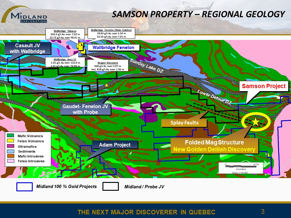 Figure 3 Samson geology