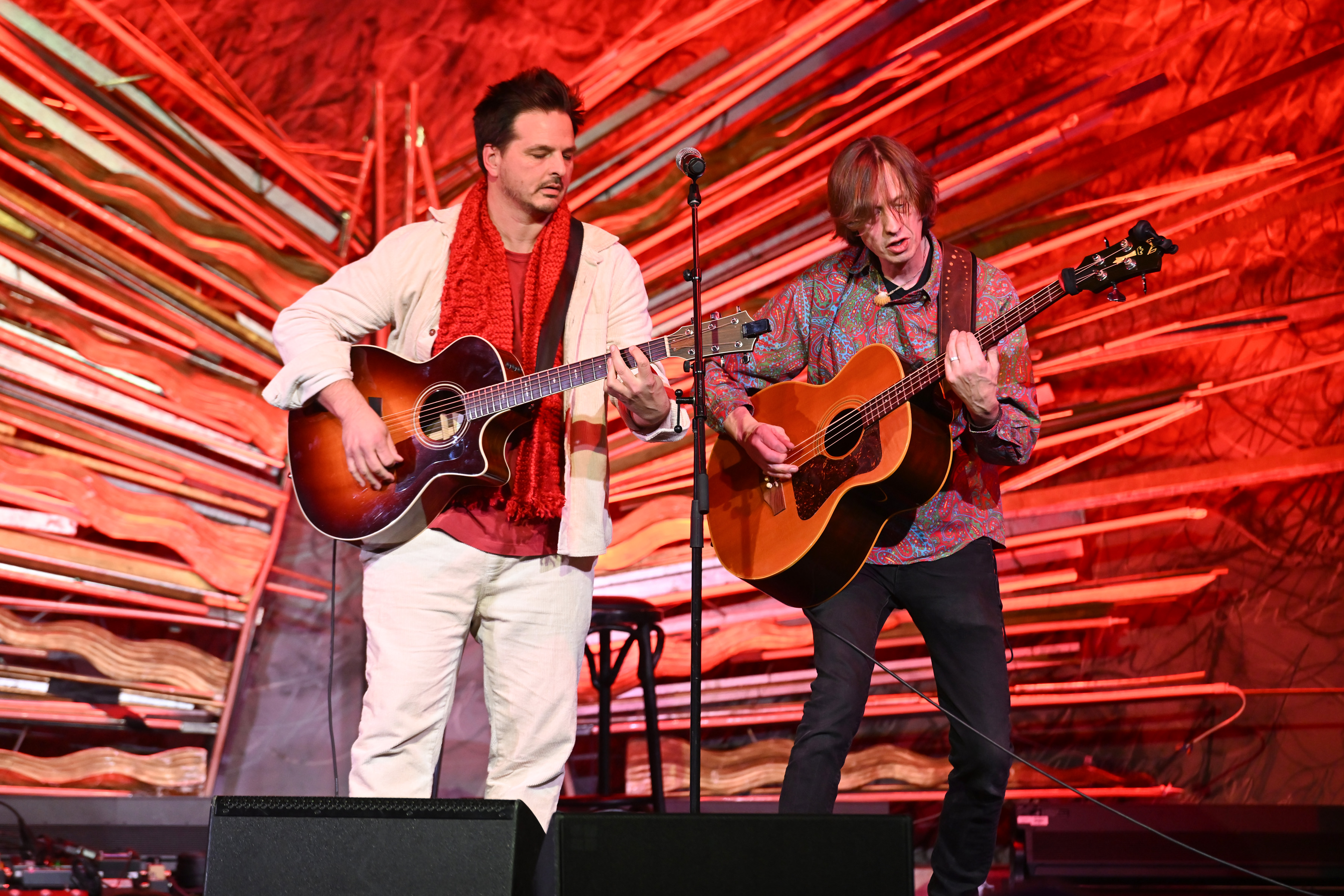 Pete Francis performs at Musicians On Call's Hope for the Holidays concert for caregivers at Sony Hall in NYC