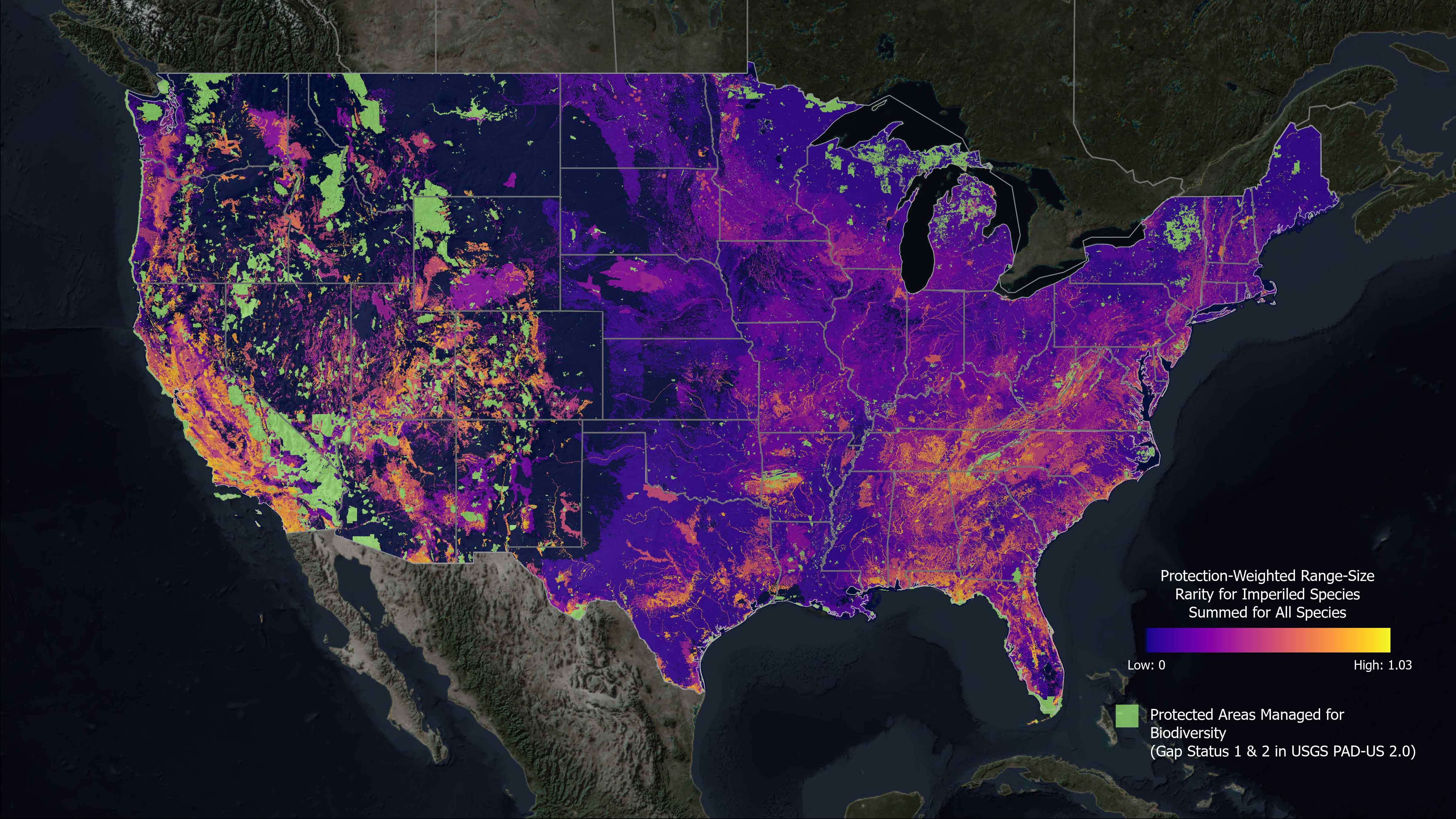 Map of Biodiversity Importance