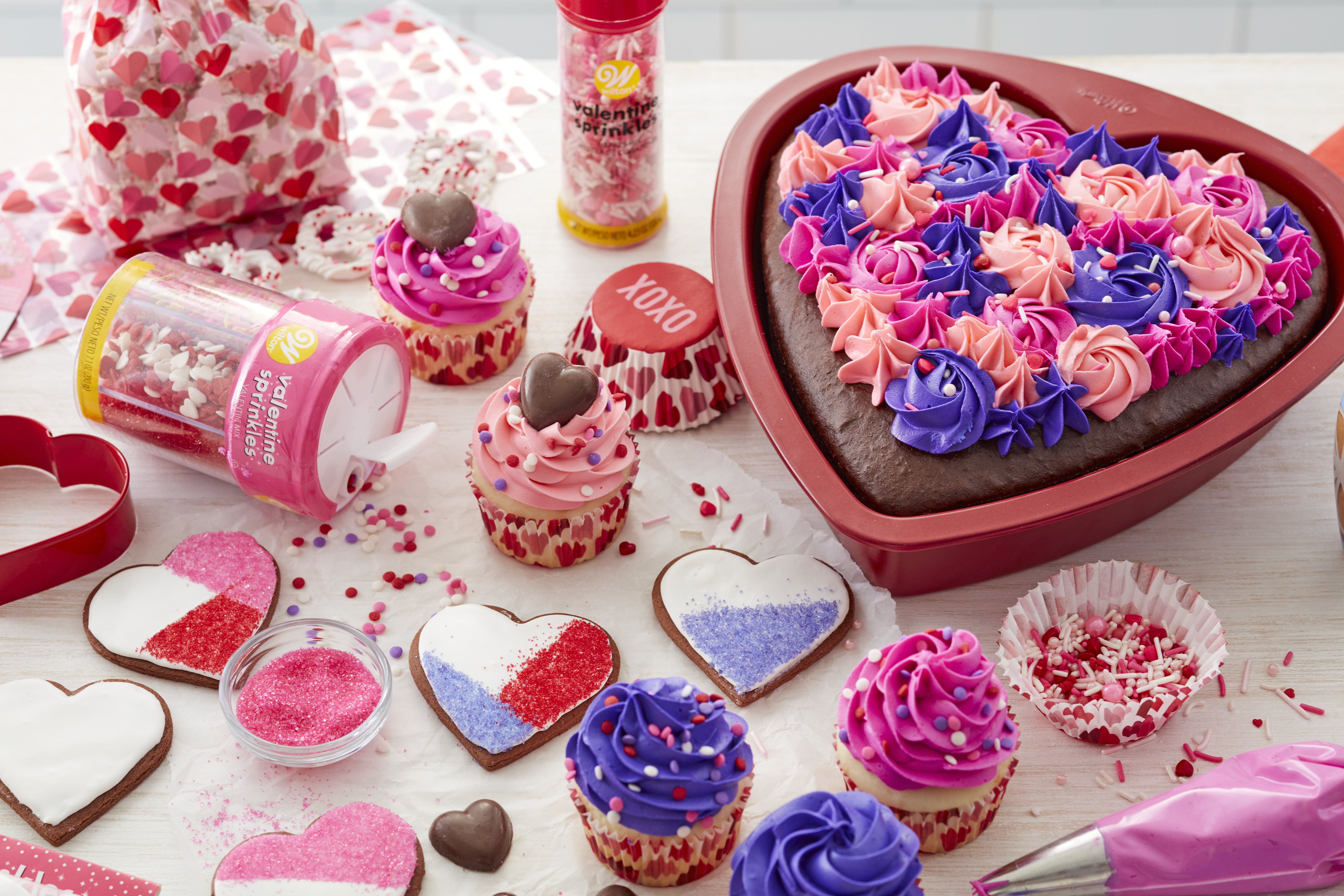 Wilton is inspiring consumers to bake with love on the sweetest holiday of the year with fun seasonal products, fan-favorite tools and adorable dessert toppings