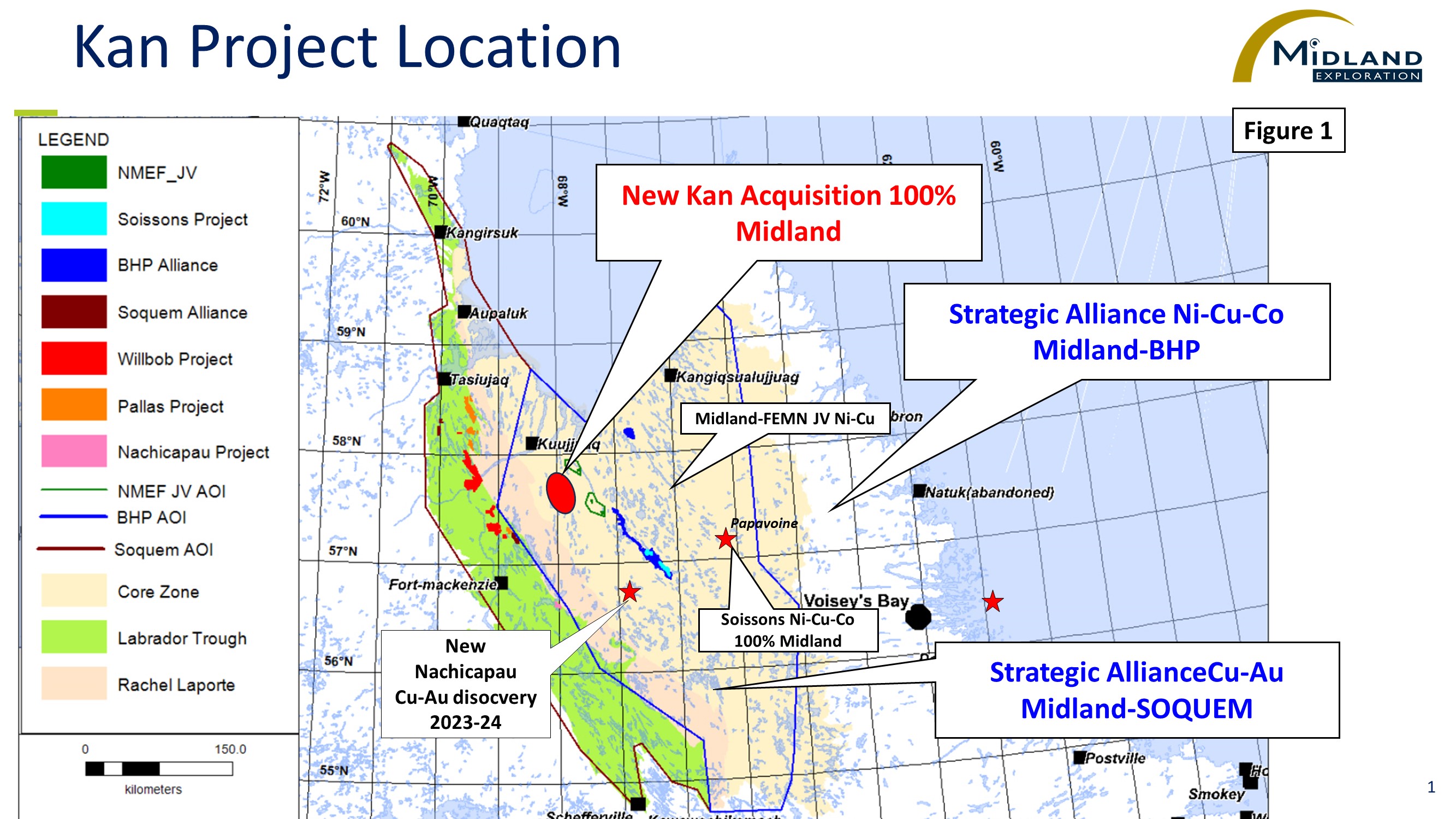 Midland Announces the Acquisition of the Kan Gold Project