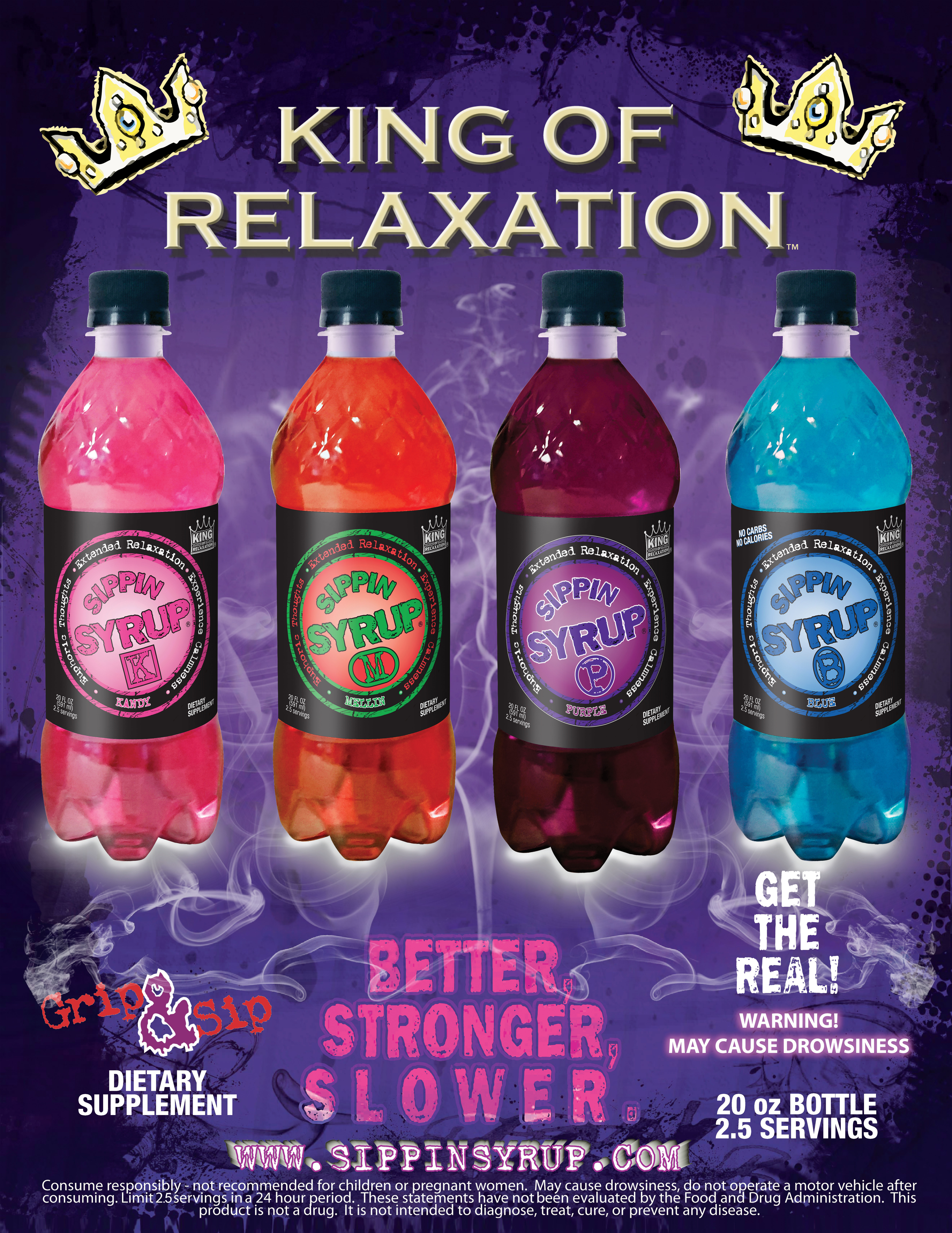 Sippin Syrup decided this year to roll-out nationally four of its most popular flavors: 1) Sippin Syrup Purple, a sweet smooth grape flavor 2) Sippin Syrup Blue, a refreshing pomegranate-berry taste with no carbs, calories, or sugar 3) Sippin Syrup Kandy, a vanilla cotton candy flavor straight from the carnival 4) Sippin Syrup Mellin, a sweet watermelon/strawberry flavor. You can Sippin Syrup on Amazon.