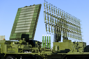 Missile defense radar system for illustrative purposes only