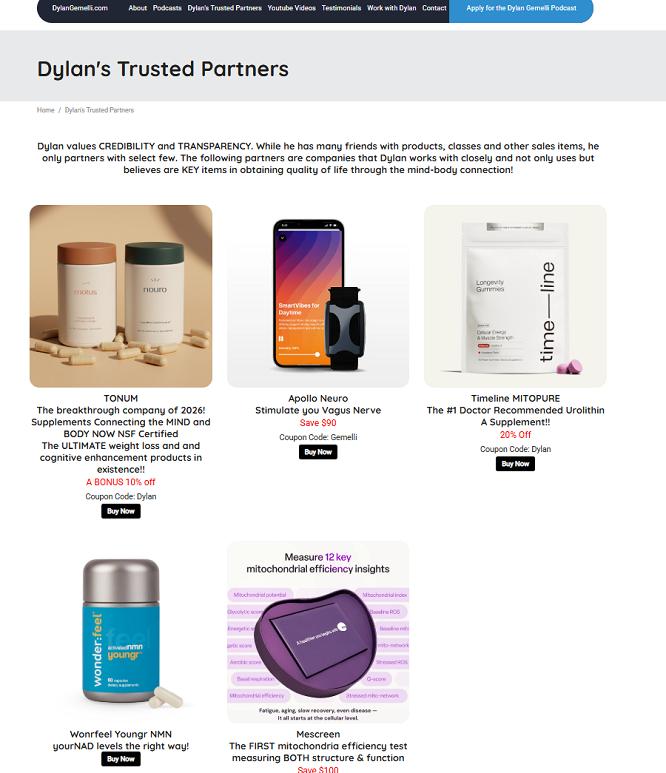 Dylan Gemelli trusted partners
