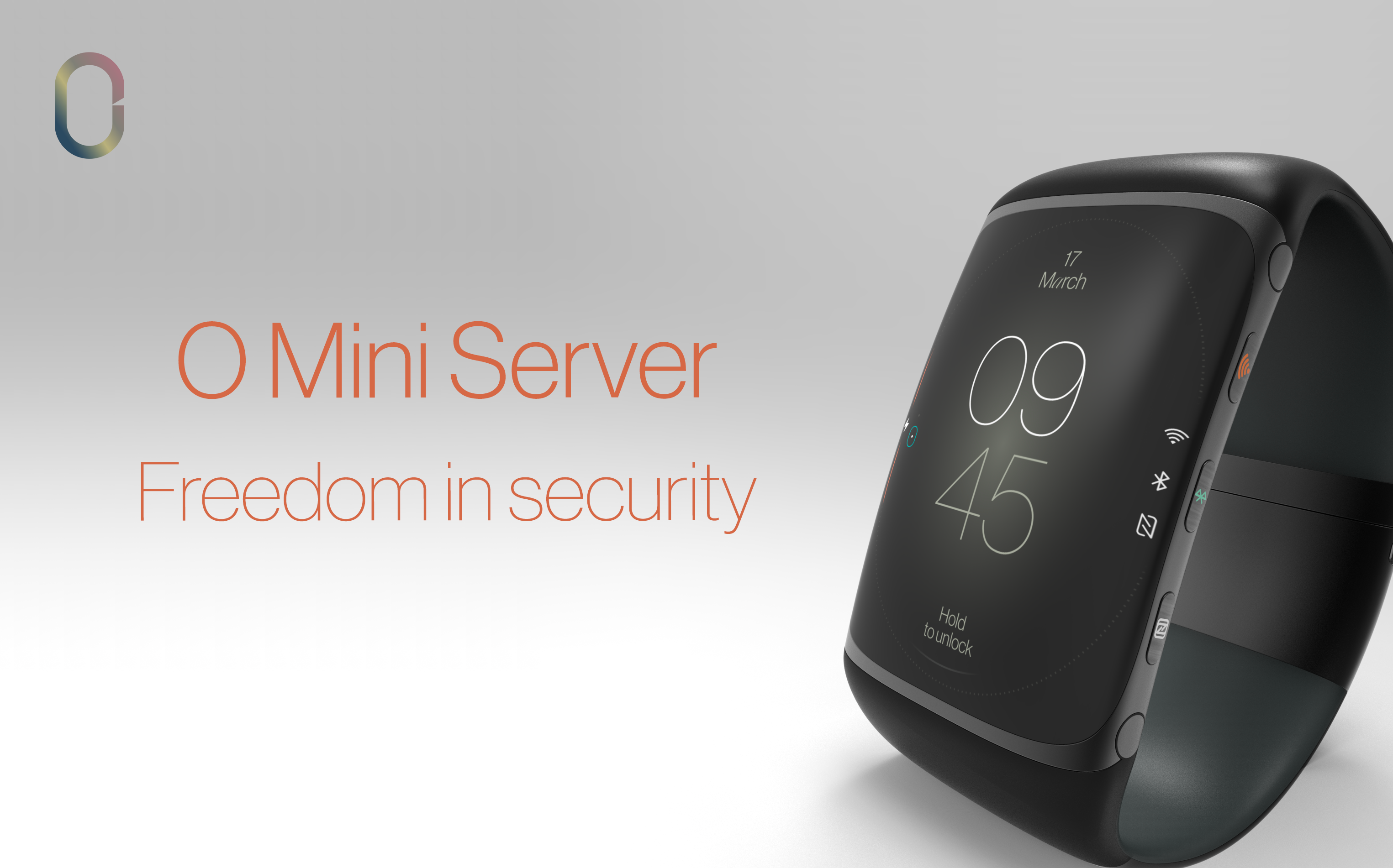 The world's first wearable server. Liberate yourself from life in the cloud. Keep all of your data on your wrist and out of the cloud. Secure it in style and access it anytime, anywhere, on any of your devices, all without a network, 5G connection, or public Wi-Fi. O Mini Server is the most secure system in the world, keeping all of your data safe on your wrist.