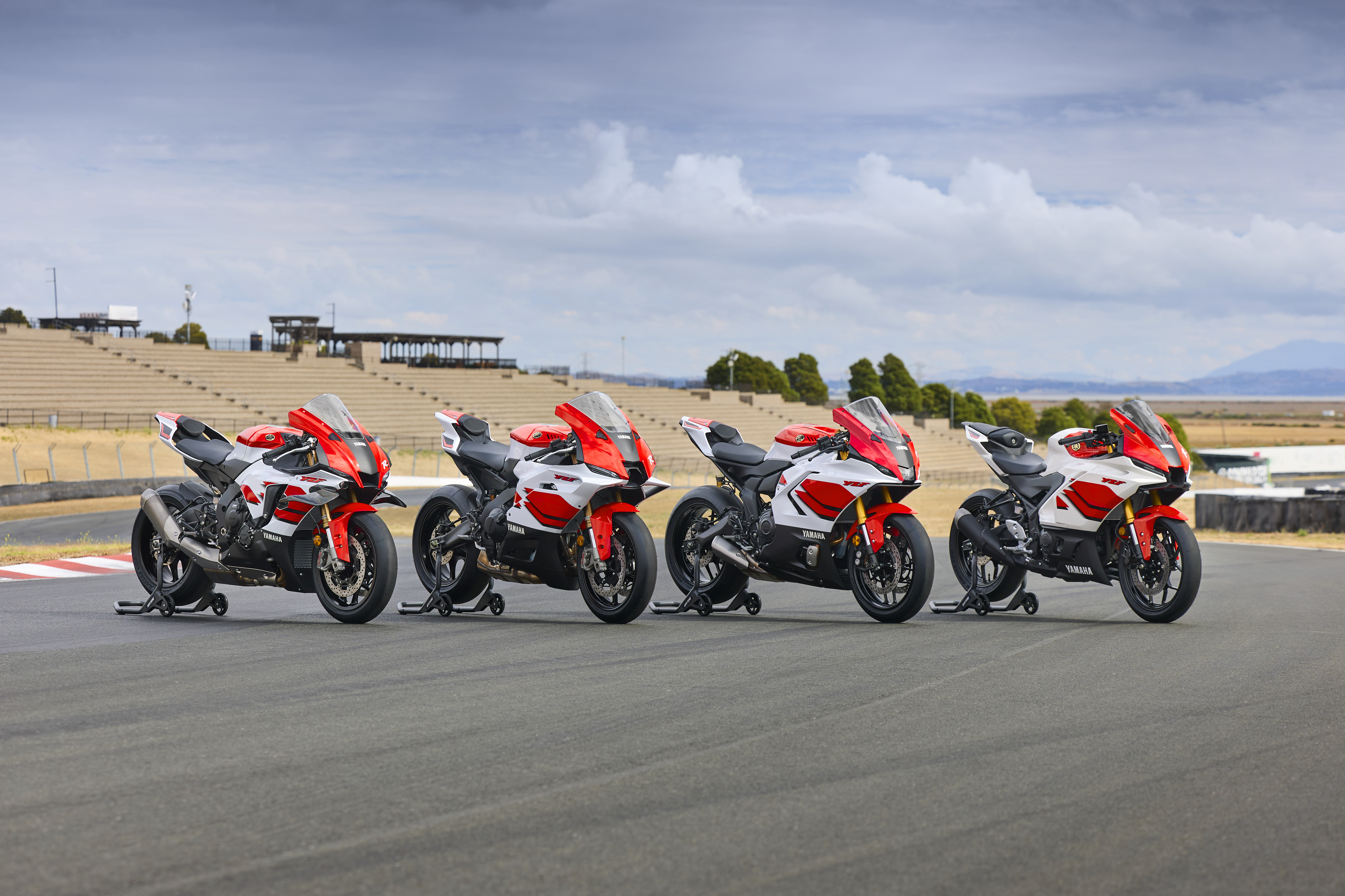 Yamaha 2026 R-Series 70th Anniversary Edition Supersport lineup