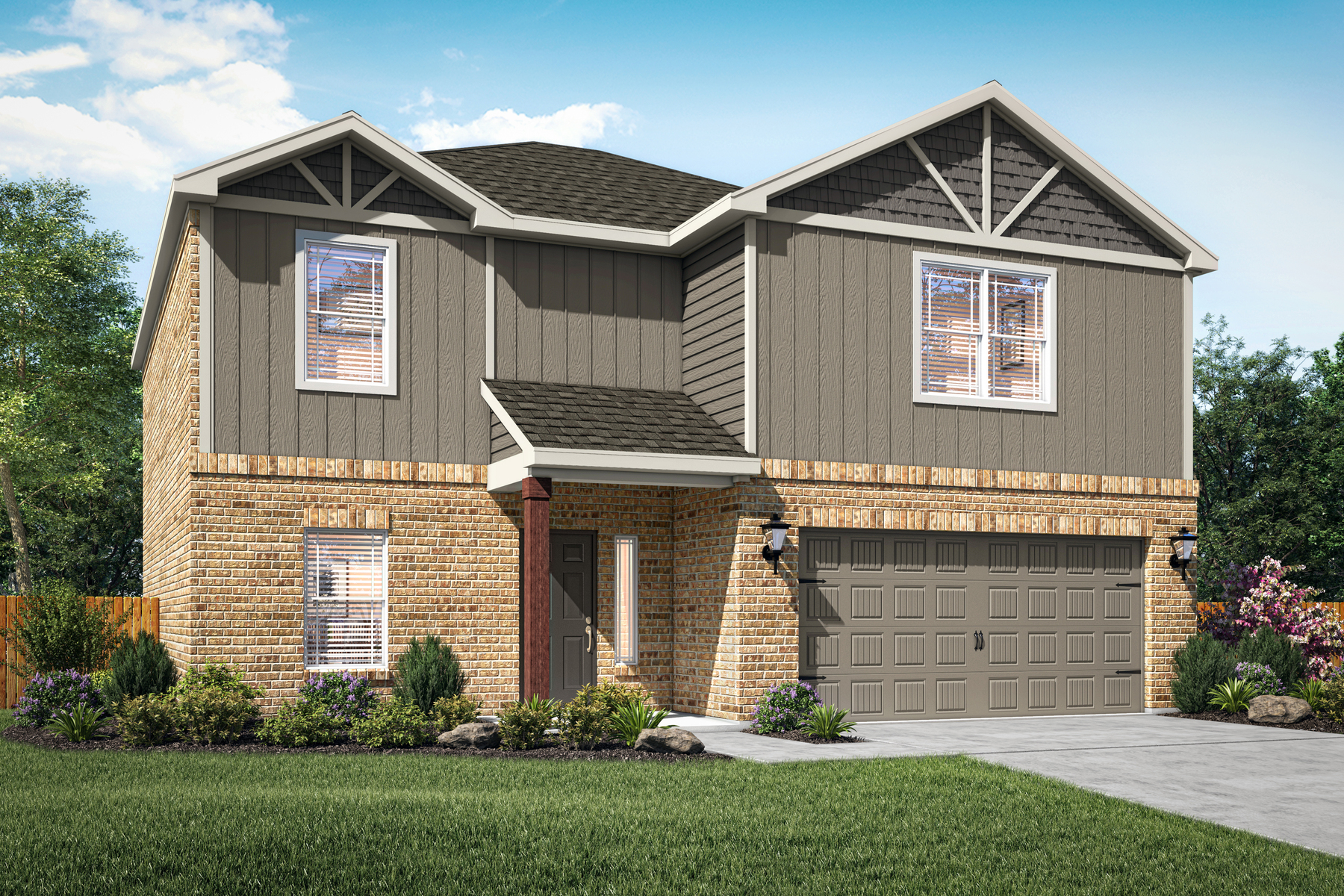 The Sahoma plan is a stunning two-story home available now in the Oklahoma City area.