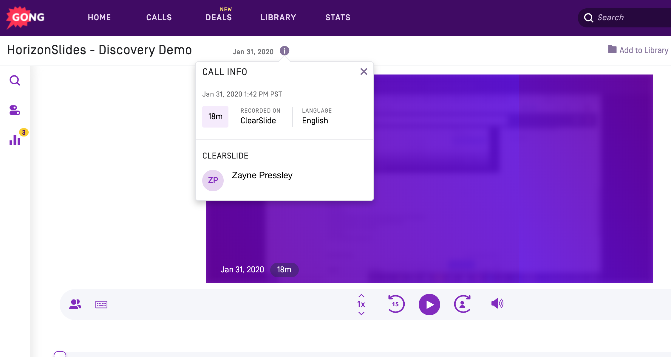 Gong for Revenue Intelligence