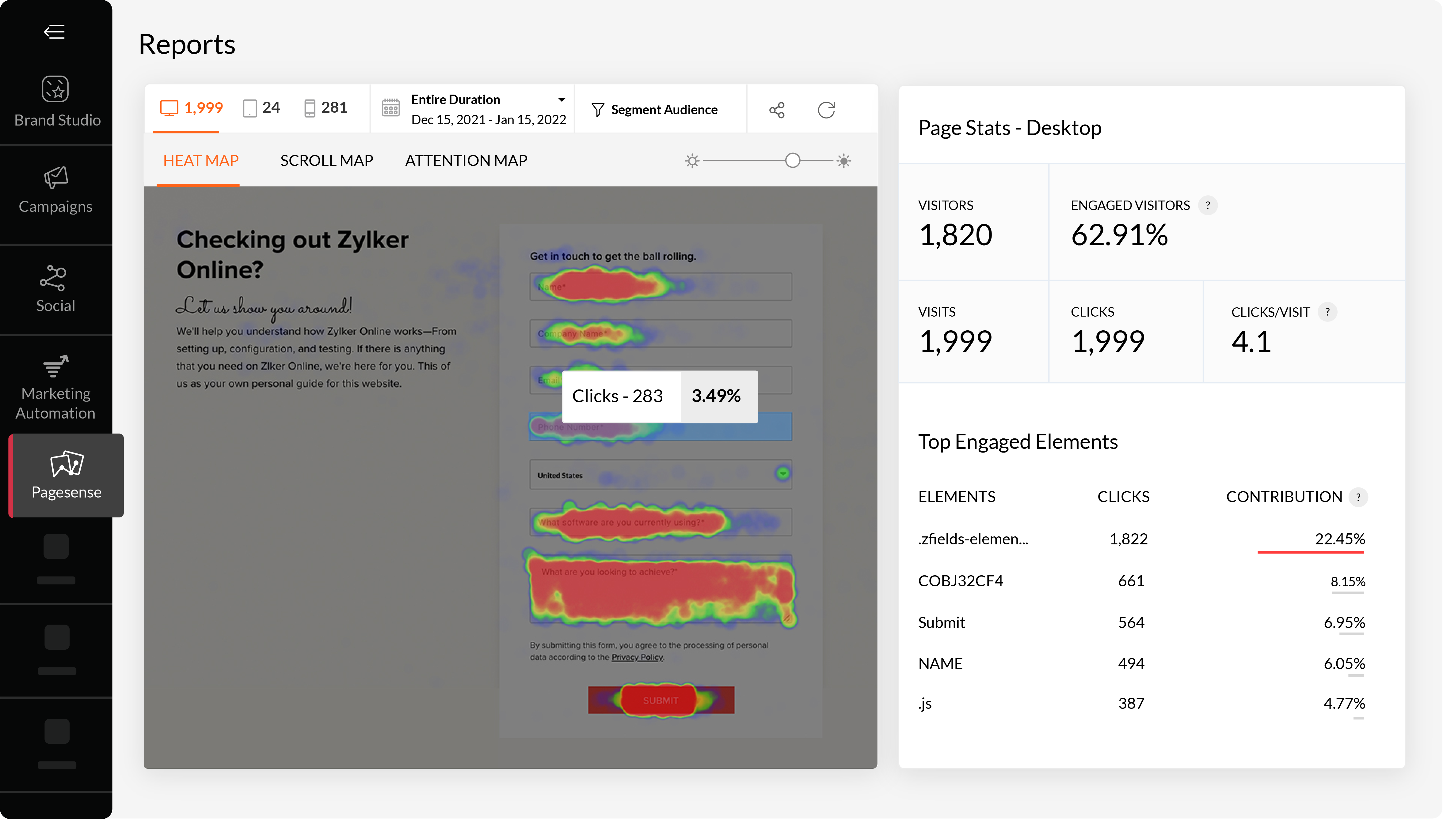 Zoho Marketing Plus