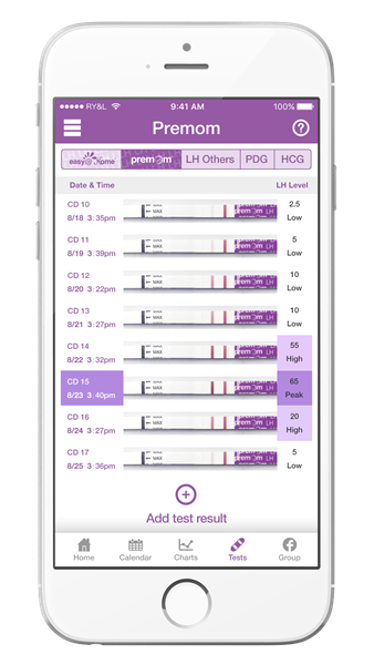 Quantify your LH level from 0 to 80 mIU/mL, and see your results. With the picture you upload to the app, the exact LH level will appear and align simultaneously. 