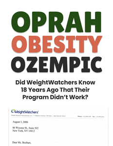 Book cover for 80Bites E-Book release "Oprah Obesity Ozempic"