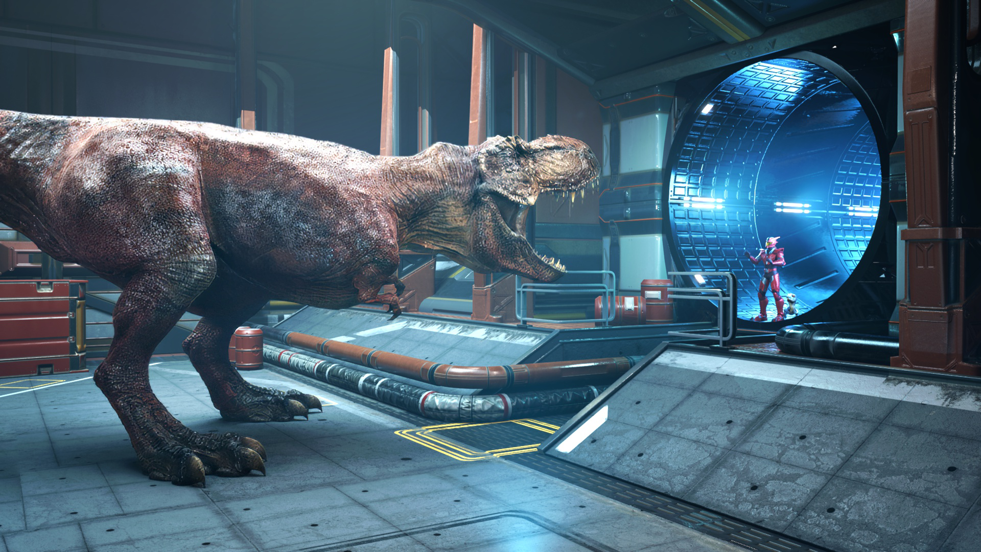 Armorsaurs Series - One of our teen heroes armored up connects with his t-rex