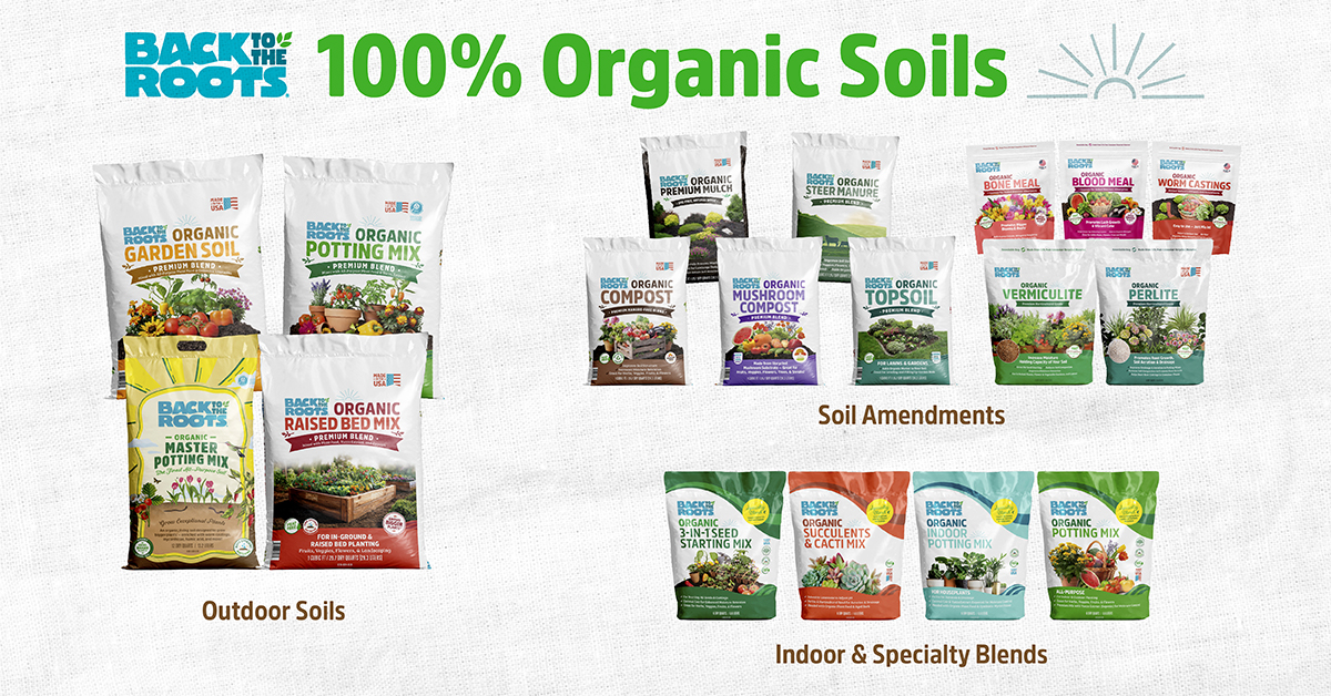 Back to the Roots Unveils Comprehensive Organic Soil Portfolio for Every Garden Need, Now Available Nationwide