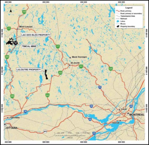 Location Map for the Property