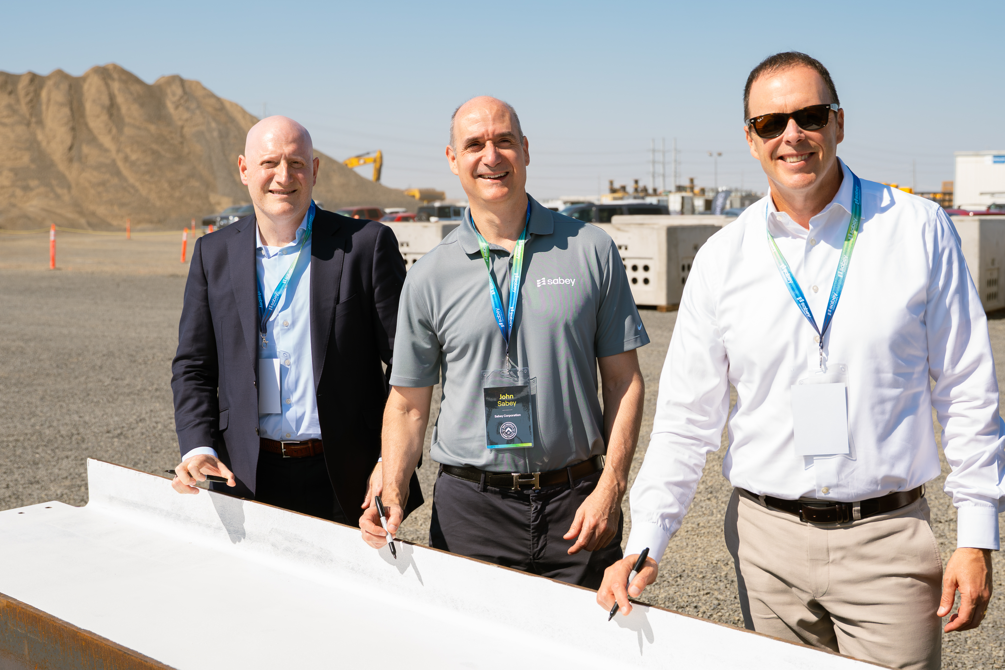 Pictured from left to right: TJ Hofheimer, Managing Director, Portfolio & Asset Management, National Real Estate Advisors; John Sabey, CEO, Sabey Corporation; and Tim Mirick, President, Sabey Data Centers