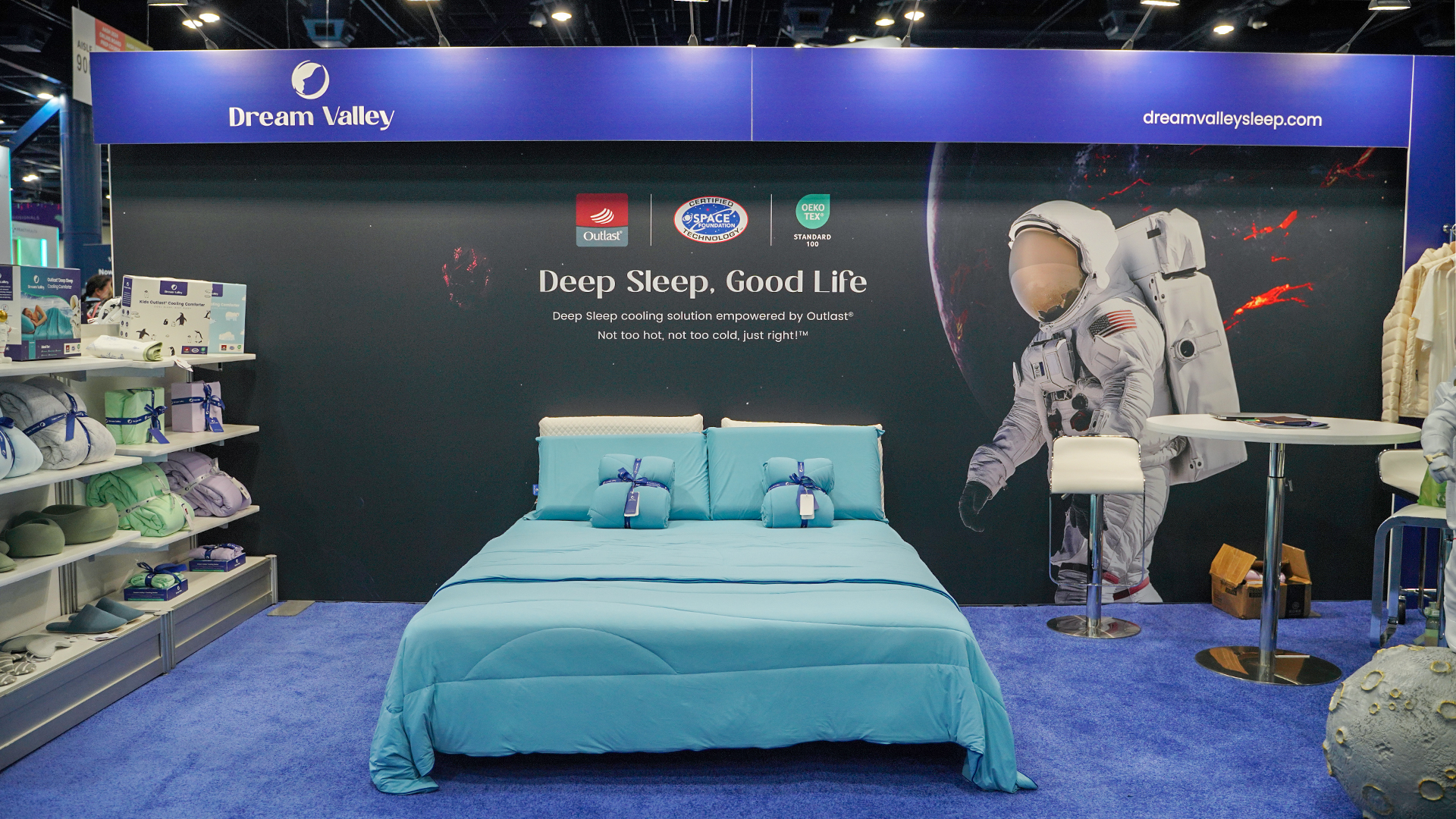 The booth of Dream Valley at SLEEP 2024