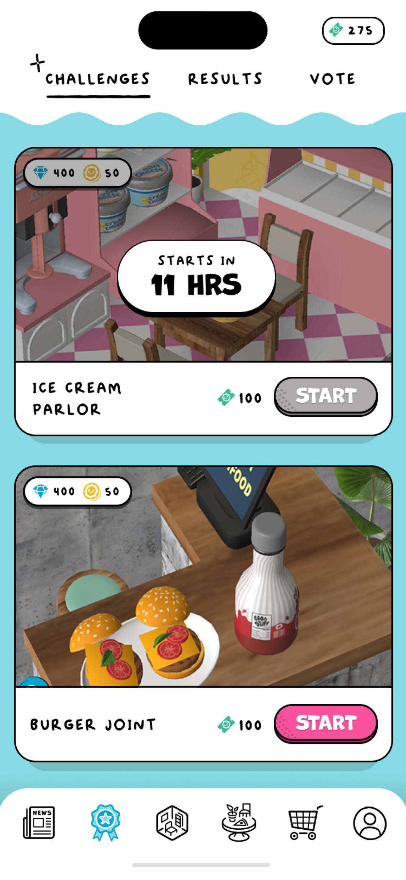 MGA's Miniverse "Make It Mini Game" Screen Shot