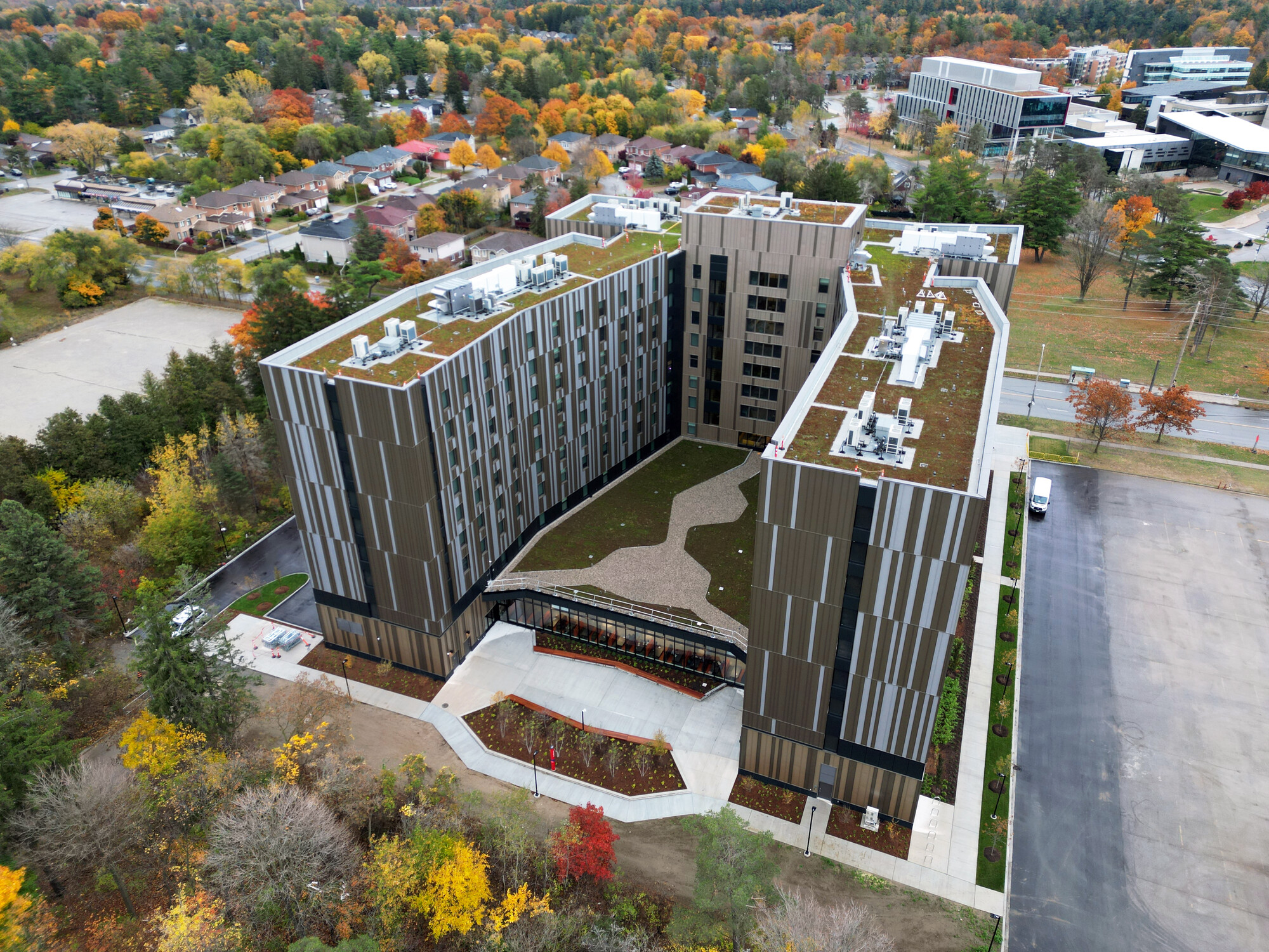 Harmony Commons Student Residence Aerial View