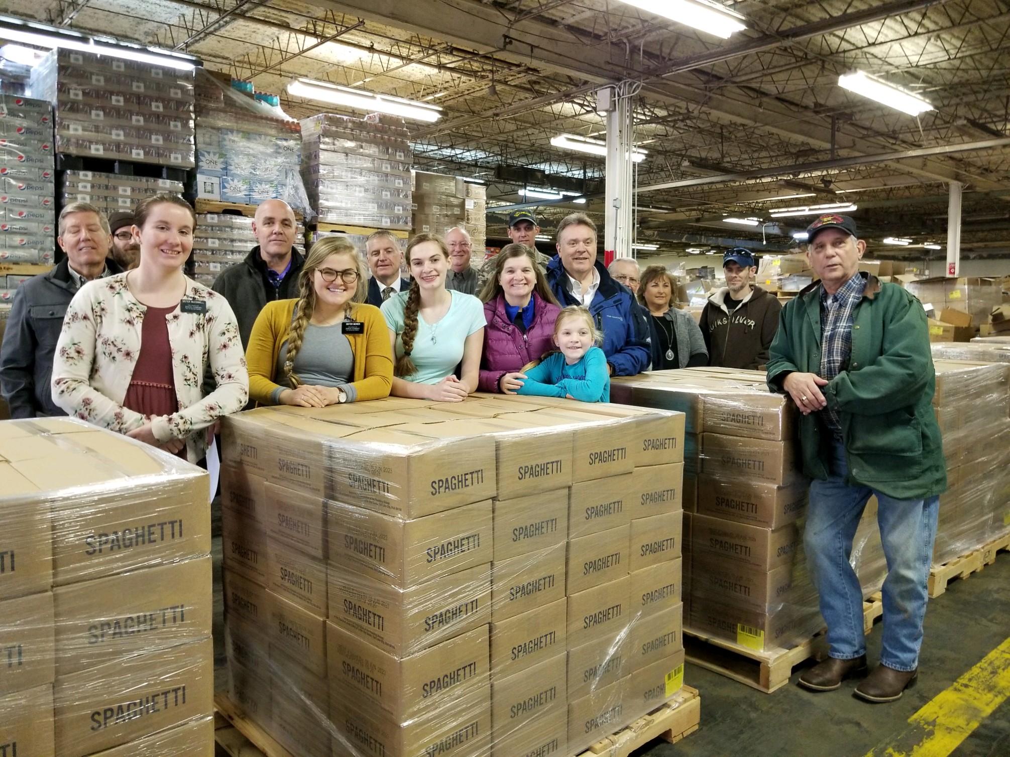 Latter-Day Saints Charities donated 27 pallets of food to help families in their local community.