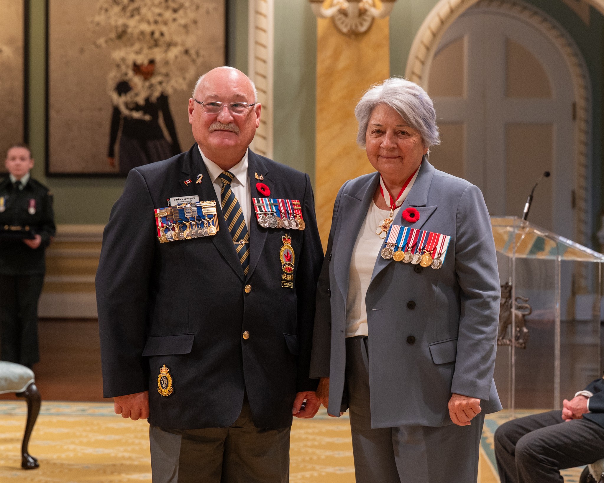 First Poppy 2025_Berkley Lawrence with GG after pinning