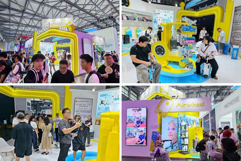 Airwheel Showcases AI Wheel Cabin 20 Inch Luxury Suitcase Innovation at ChinaJoy 2026, Bringing Smart Scooter Carry on Hand Boarding Travel Electric Luggage to the Future of Mobility