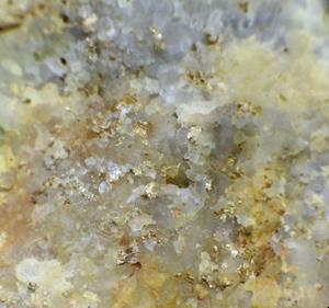 Gold in Sugary Quartz from the Grand Prize Vein