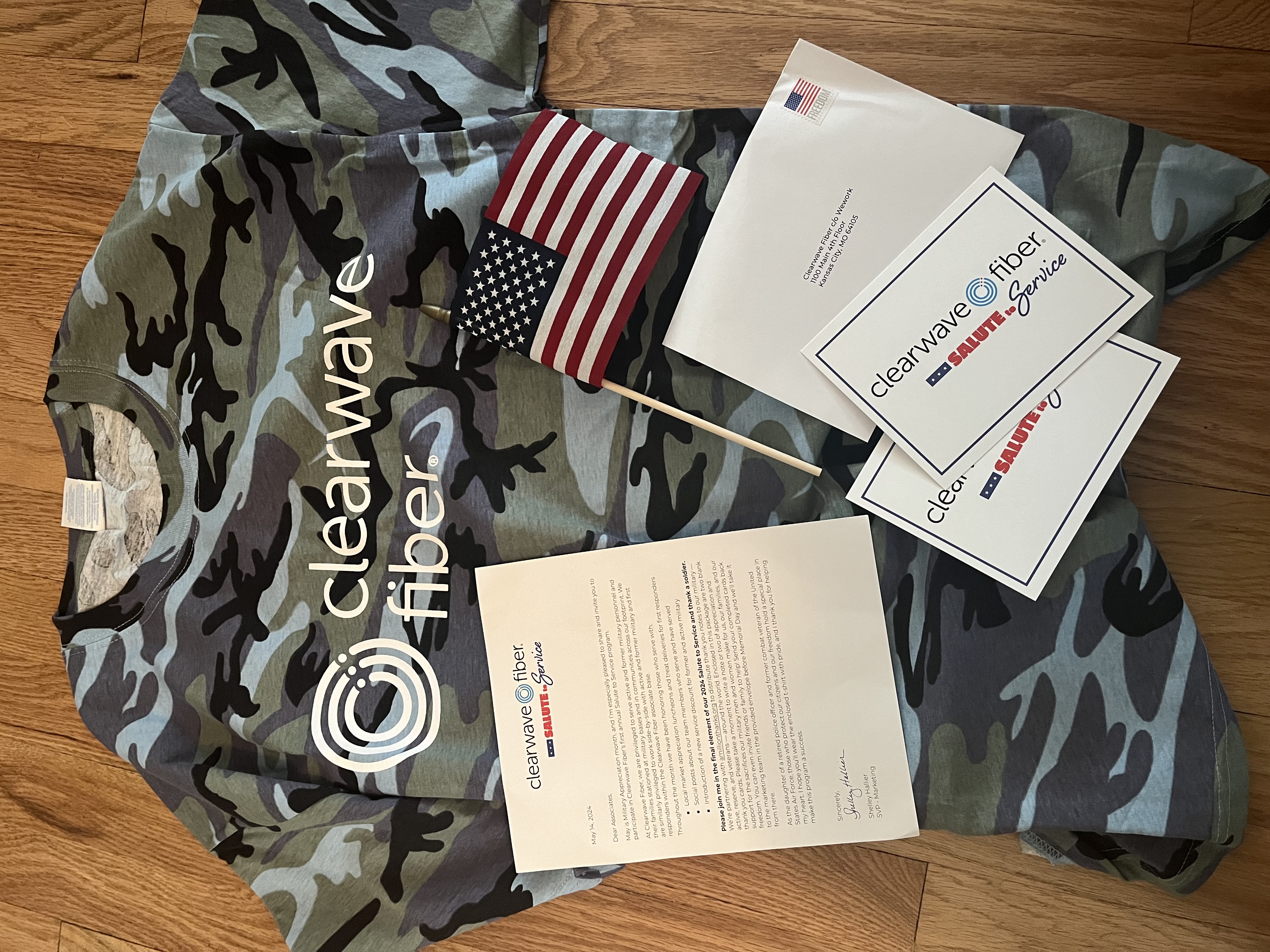 Clearwave Fiber Military Appreciation Month Employee Packet