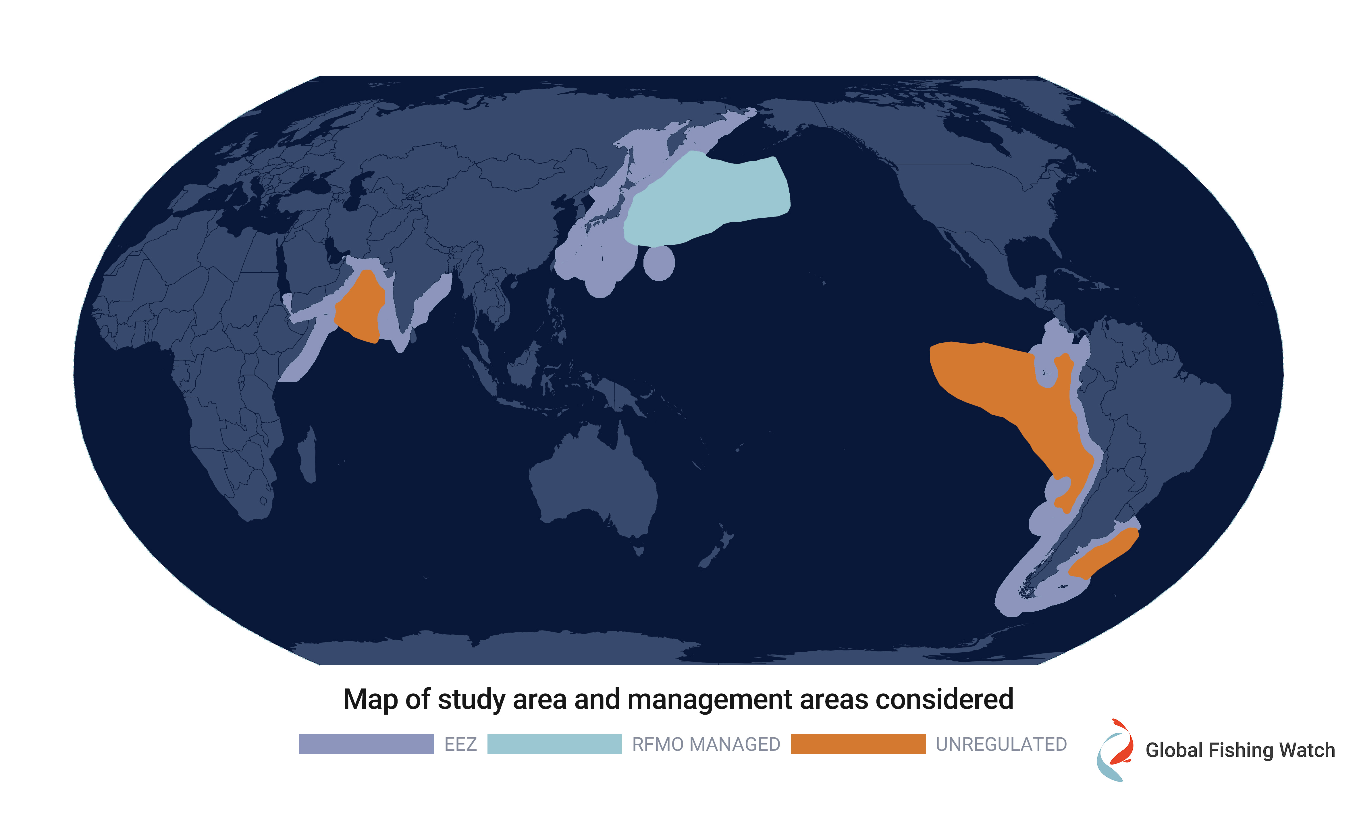 Map of study area and management areas considered