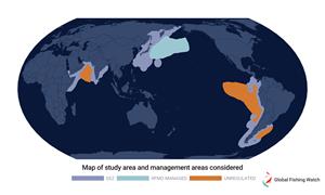 Map of study area and management areas considered
