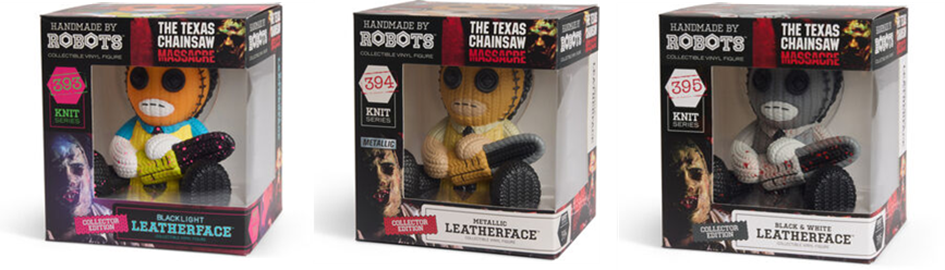 Alliance Entertainment’s Handmade by Robots release Collector-Edition vinyl figures featuring the iconic Leatherface for the legendary horror film, Th
