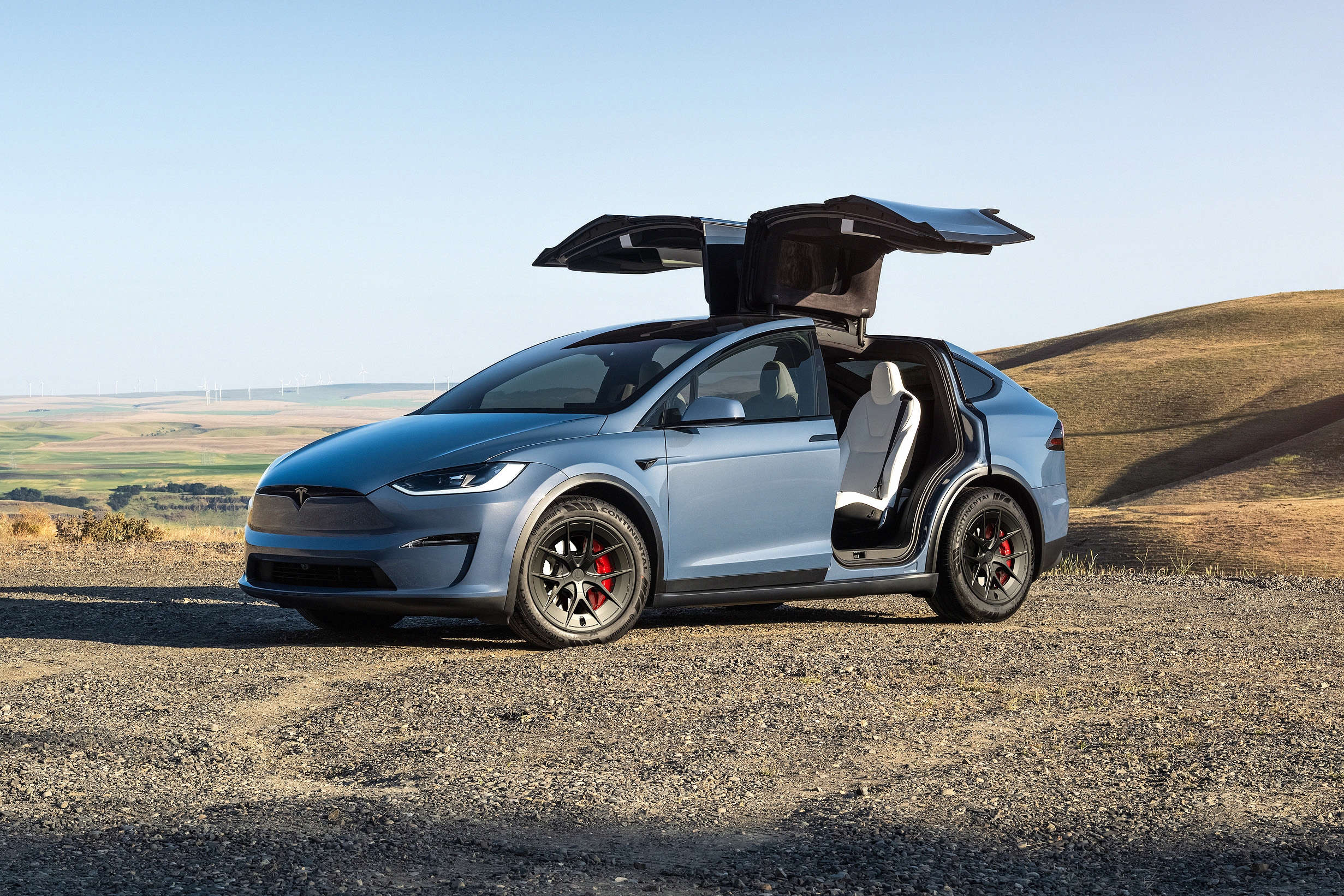 Unplugged Performance UP-RW FF Wheels 2026 Frost Blue Metallic Tesla Model X