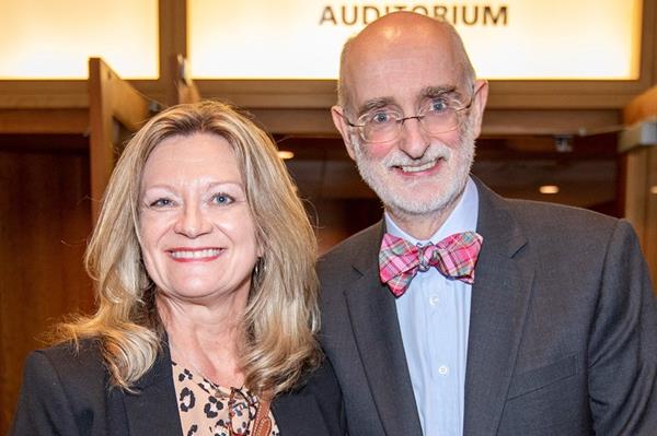 Beyond Celiac Medical and Science News Analyst Amy Ratner and Joseph Murray, MD at the 2019 Beyond Celiac Research Symposium in May