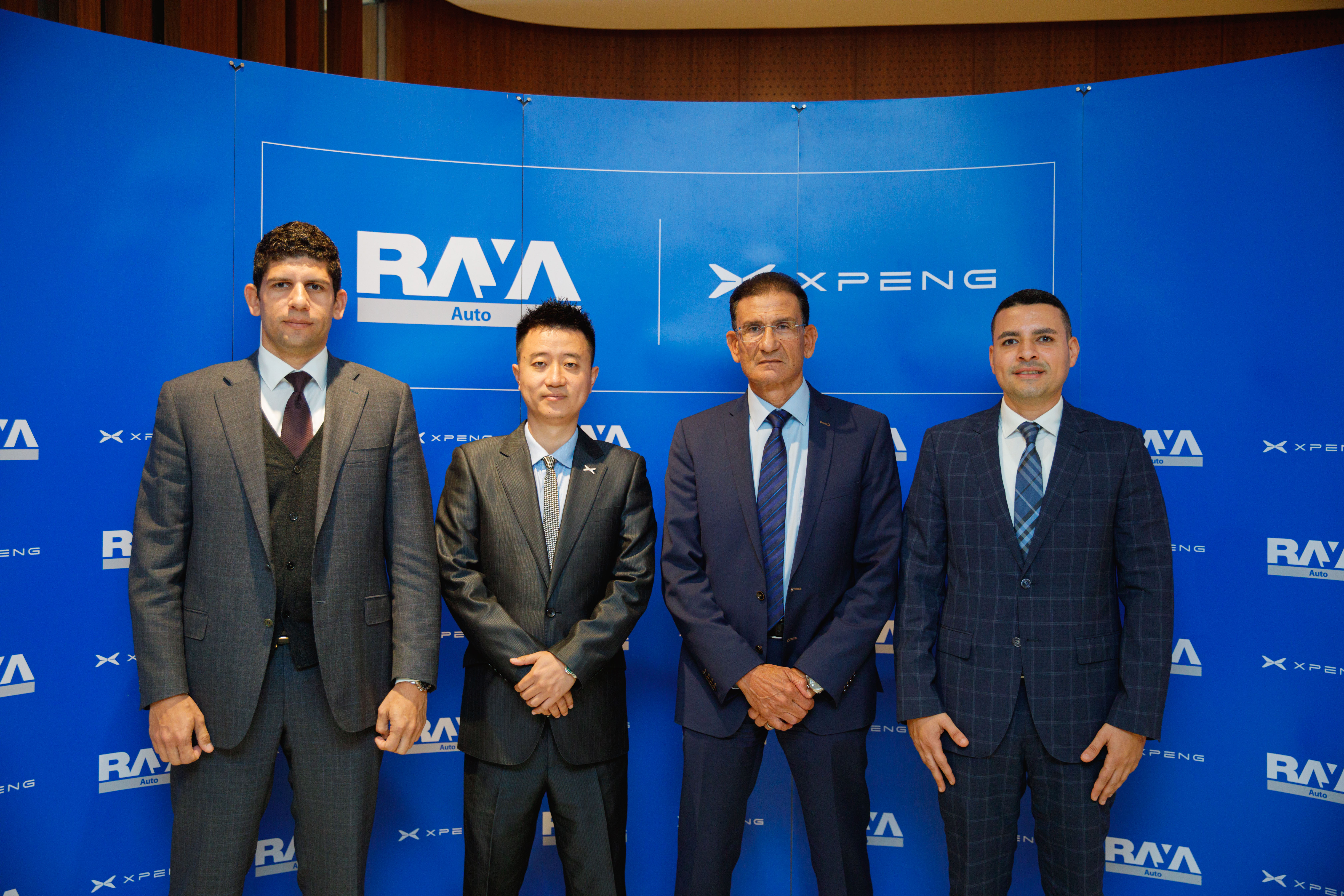From right: Medhat Khalil, Chairman Raya Holding, and Mohamed El Naggar, CEO Raya AutoFrom left: Ahmed Khalil, CEO Raya Holding, and Wang Ke, GM XPENG MEA Region