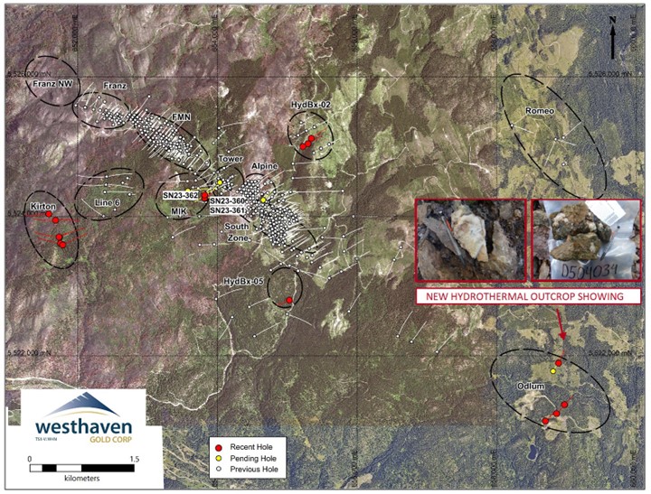 Plan Map of Recent Drilling