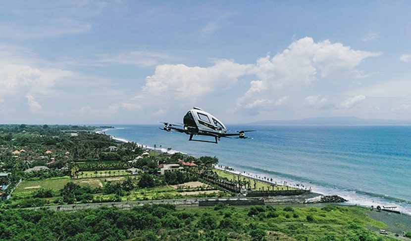 EHang 216 conduct flight demo in Bali, Indonesia