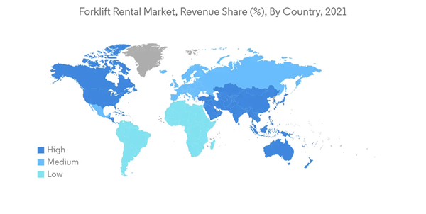 Forklift Rental Market Forklift Rental Market Revenue Share By Country 2021