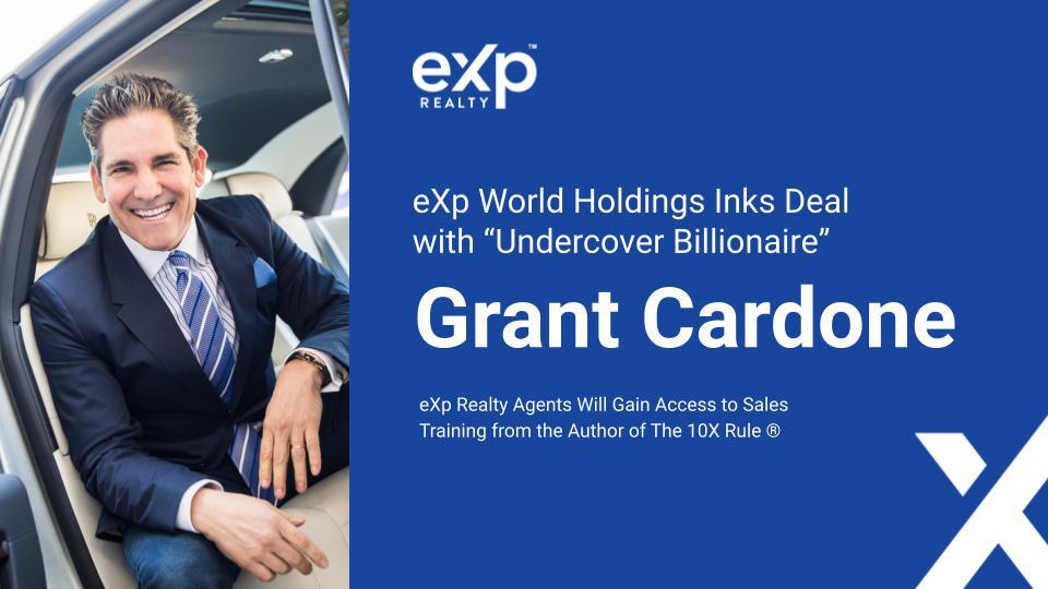 eXp Realty Agents Will Gain Access to Sales Training From the Author of The 10X Rule®