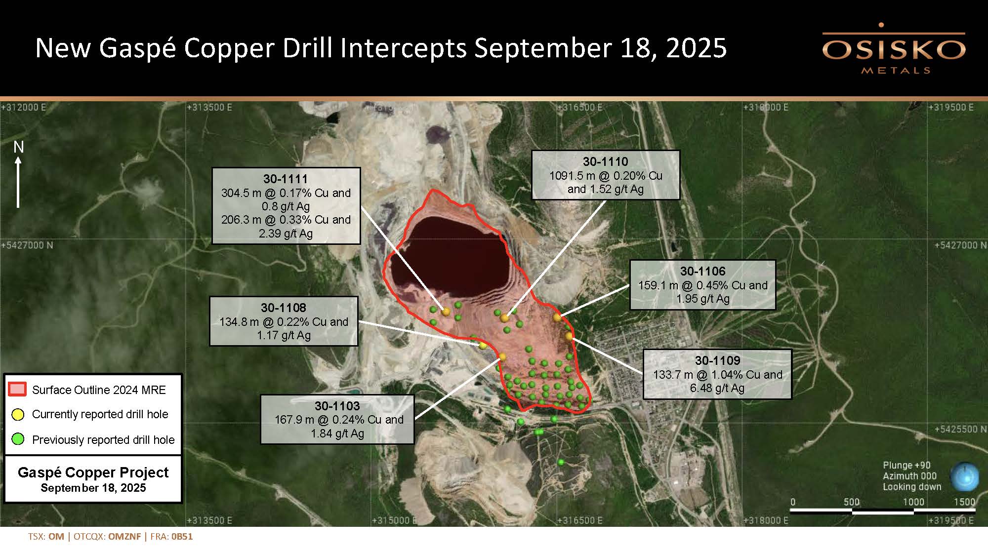 20250918 Osisko Metals news release Figure 1/plan view 
