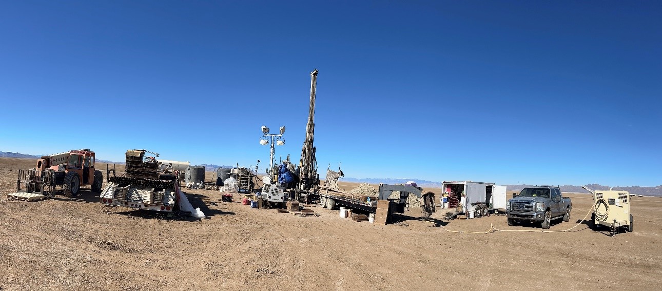 Figure 3: Godbe Drilling's Core Rig on Hole WP-23-03