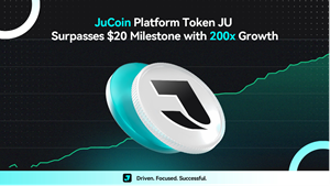 JuCoin Platform Token JU Surpasses $20 Milestone with 200x Growth