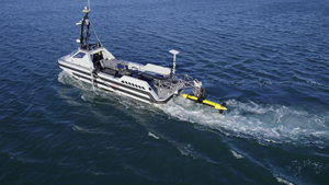 Kraken Robotics and TKMS ATLAS UK Demonstrate KATFISH USV Launch and Recovery System on an In-Service UK Royal Navy ARCIMS USV