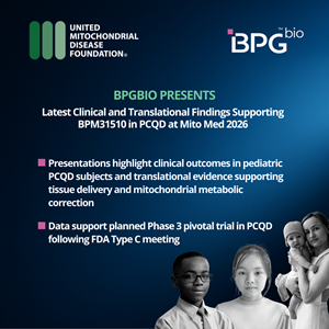 BPGbio Presents Latest Clinical and Translational Findings Supporting BPM31510 in Primary CoQ10 Deficiency at Mito Med 2026