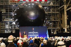 HII Hosts Secretary of War Pete Hegseth at Newport News Shipbuilding