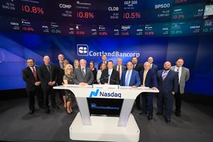 Cortland Bancorp Rings the Nasdaq Stock Market Closing Bell