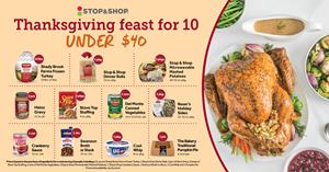 Feed a Family of 10 for Under $40 this Thanksgiving: Stop & Shop Introduces One of the Season’s Best Dinner Deals