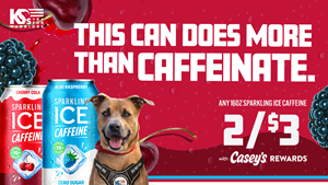 Caffeinated for a Cause – Sparkling Ice and Casey’s come together in support of military veterans with K9s For Warriors