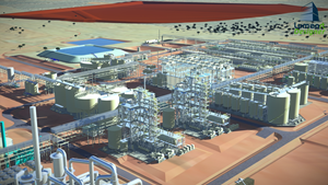Three-Dimensional Image of Clean TeQ Sunrise Process Plant Facilities