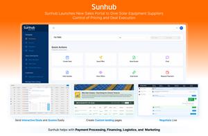 Sunhub Launches New Sales Portal to Give Solar Equipment Suppliers Control of Pricing and Deal Execution